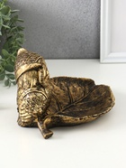 Подставка для мелочей «Совушки», полистоун, 15×22×12 см, под золото - Фото 3