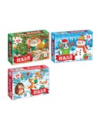 Пазлы 30 в 1 «Весёлые новогодние задания», набор 10893272