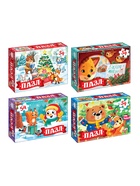Пазлы 30 в 1 «Весёлые новогодние задания», набор 10893272