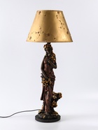 Лампа настольная декоративная с абажуром «Девушка с виноградом», 71×30×30 см, под бронзу - Фото 2