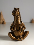 Копилка для денег «Лошадь с подковой», 14×15×24 см, гипс под бронзу 10924777