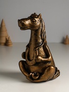 Копилка для денег «Лошадь с подковой», 14×15×24 см, гипс под бронзу 10924777