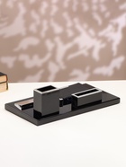 УЦЕНКА Набор настольный канцелярский 4в1 с визитницей, микс - Фото 2