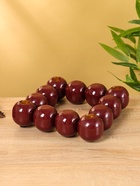 УЦЕНКА Подсвечник на 4 свечи «Бусы» с 12 сферами, сливовый 20.5×20.5×5.5 см 10938618