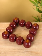 УЦЕНКА Подсвечник на 4 свечи «Бусы» с 12 сферами, сливовый 20.5×20.5×5.5 см 10938618