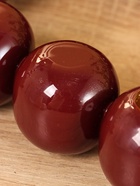 УЦЕНКА Подсвечник на 4 свечи «Бусы» с 12 сферами, сливовый 20.5×20.5×5.5 см 10938618