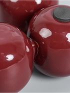 УЦЕНКА Подсвечник на 4 свечи «Бусы» с 12 сферами, сливовый 20.5×20.5×5.5 см 10938618