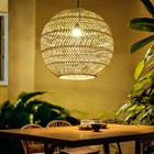 УЦЕНКА Светильник потолочный из ротанга «Геру» 1×120 Вт, Е27, 60×60×80 см 10938619