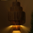 УЦЕНКА Светильник настенный из ротанга «Водопад» 1×120 Вт, Е27, 26×17×50 см 10938622