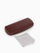 Футляр для очков на хлопушке, размер 16×6.5×3.5 см, коричневый - фото 809249246 Футляр для очков на хлопушке, размер 16×6.5×3.5 см, коричневый - фото 809249246