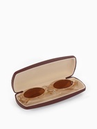 Футляр для очков на хлопушке, размер 16×6.5×3.5 см, коричневый - Фото 6