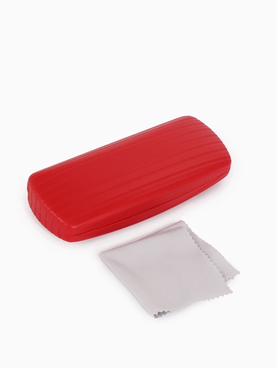 Футляр для очков на хлопушке, размер 16×6.5×3.5 см, красный