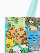 Сумка хозяйственная без застёжки, с принтом, 45×20×37 см, зелёная - фото 809249306