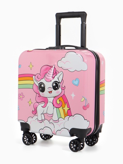 Чемодан детский «Выбражулька» 20 л (XS), отдел на молнии, розовый