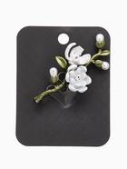 Брошь «Веточка магнолии» цветок, с эмалью, цветная - фото 809249359