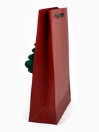 Пакет подарочный «Новый год», тиснение, с бумажной объёмной ёлкой, 25.5×30×9 см 10878733