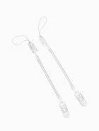 Держатель для соски - пустышки, пружинка, 2 шт., прозрачный, Крошка Я - Фото 1