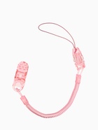 Держатель для соски - пустышки, пружинка, 2 шт., прозрачный, розовый, Крошка Я - Фото 2