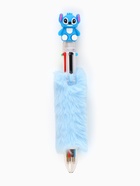 Блокнот пушистый и ручка многоцветная «Стич», голубой - фото 809249399
