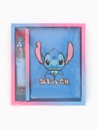 Блокнот пушистый и ручка многоцветная «Стич», голубой - Фото 20