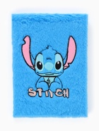 Блокнот пушистый и ручка многоцветная «Стич», голубой - Фото 7