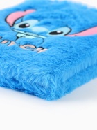 Блокнот пушистый и ручка многоцветная «Стич», голубой - фото 809249394