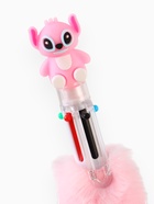 Блокнот пушистый и ручка многоцветная «Эйнджел», розовый - фото 809249420