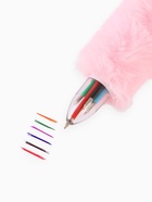 Блокнот пушистый и ручка многоцветная «Эйнджел», розовый - фото 809249421