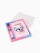 Блокнот пушистый и ручка многоцветная «Эйнджел», розовый - Фото 5