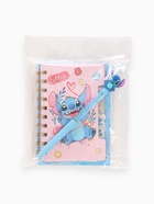 Подарочный набор: блокнот А6, 65 л, ручка и стикеры-наклейки, Стич - Фото 17