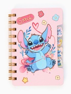 Подарочный набор: блокнот А6, 65 л, ручка и стикеры-наклейки, Стич - Фото 3