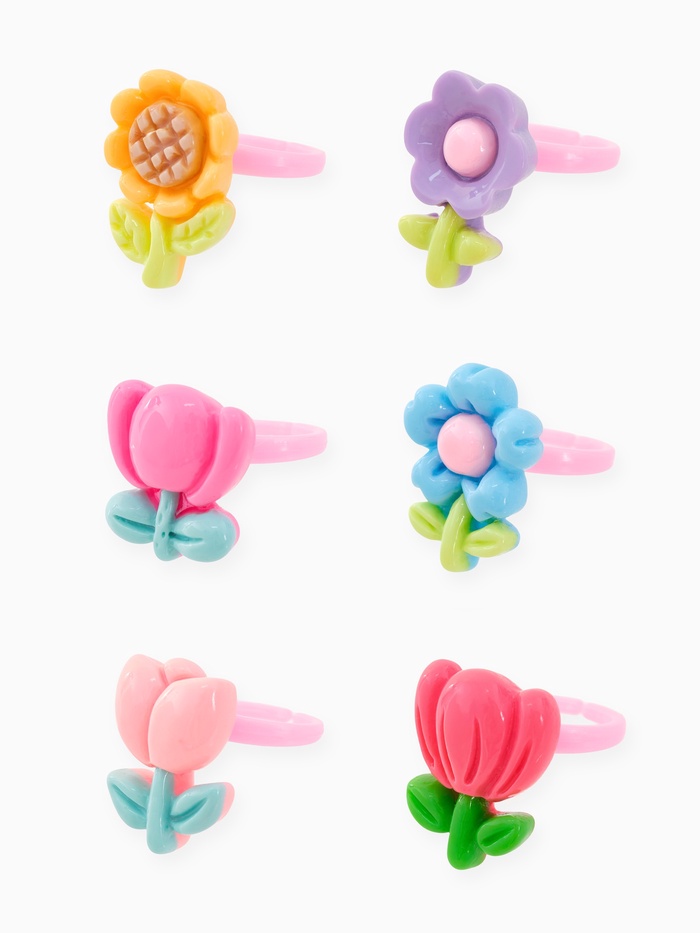 Кольцо «Выбражулька. Цветы», форма МИКС, разноцветное, безразмерное