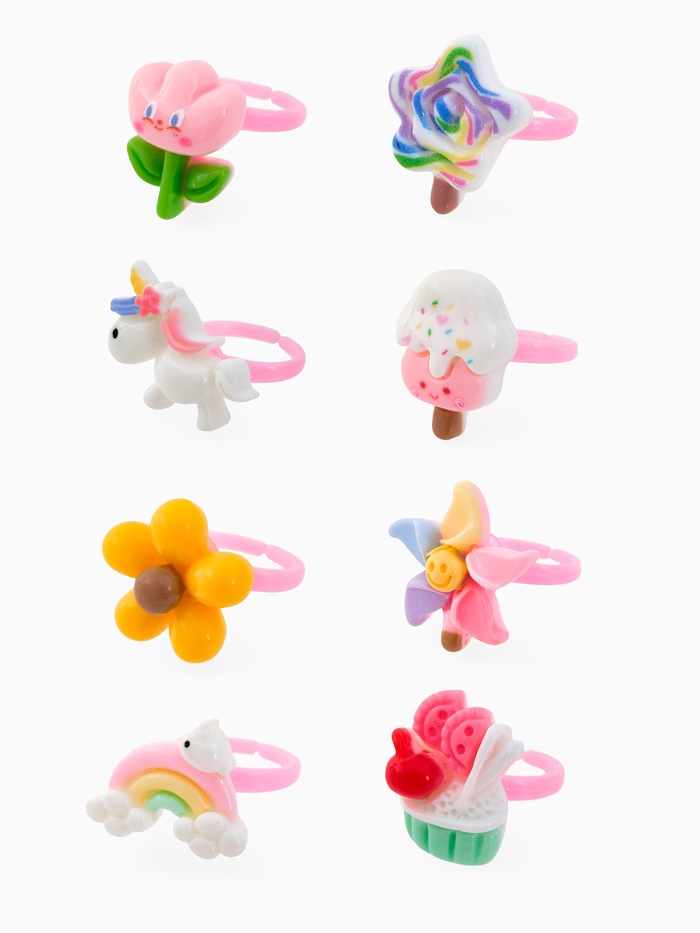 Кольцо «Выбражулька. Единорог», сладости, форма МИКС, разноцветное, безразмерное