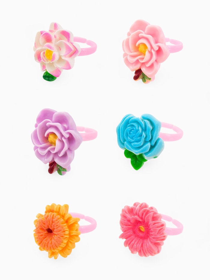 Кольцо «Выбражулька. Цветы», форма МИКС, цветное, безразмерное - Фото 1