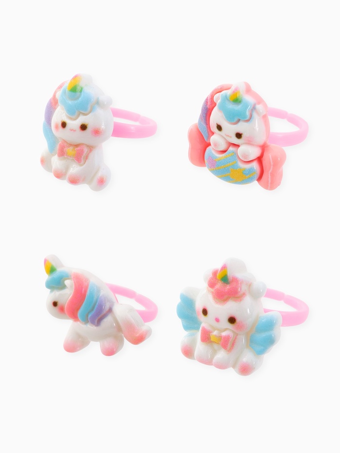 Кольцо «Выбражулька. Единороги», форма МИКС, разноцветное, безразмерное