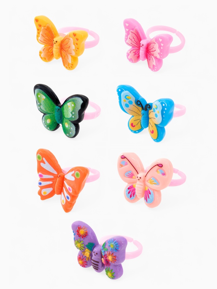 Кольцо «Выбражулька. Бабочка», форма МИКС, разноцветное, безразмерное