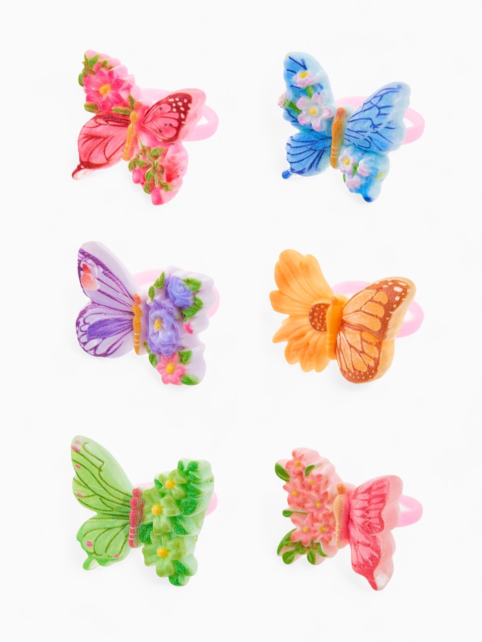 Кольцо «Выбражулька. Бабочка в цветах», форма МИКС, разноцветное, безразмерное