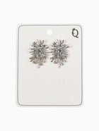 Серьги «Фейерверк», белые в серебре - Фото 6