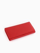 Кошелёк женский на магните, 19×3×10 см, однотонный, 3 отделения, красный - Фото 5
