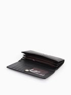 Кошелёк женский на магните, 19×3×10 см, однотонный, 3 отделения, чёрный - Фото 3