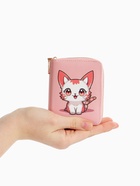 Кошелёк на молнии «Выбражулька», 8.5×2.5×10.5 см, с принтом, розовый - фото 809249637