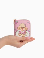 Кошелёк на молнии «Выбражулька», 8.5×2.5×10.5 см, с принтом, розовый/бежевый - фото 809249672