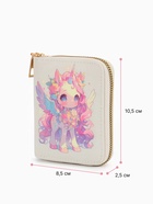 Кошелёк на молнии «Выбражулька», 8.5×2.5×10.5 см, с принтом, белый/розовый - фото 120384030