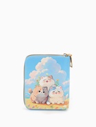 Кошелёк на молнии «Выбражулька», 8.5×2.5×10.5 см, с принтом, голубой - фото 120384033
