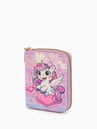 Кошелёк на молнии «Выбражулька», 8.5×2.5×10.5 см, с принтом, розовый/сиреневый - фото 809249721