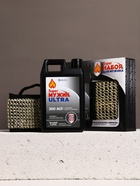 Подарочный набор Super Ultra, гель для душа канистра 500 мл и мочалка лента, HARD LINE - Фото 2