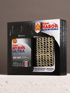 Подарочный набор Super Ultra, гель для душа канистра 500 мл и мочалка лента, HARD LINE - Фото 11