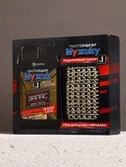 Подарочный набор «Настоящему мужику», гель для душа канистра 500 мл и мочалка лента, HARD LINE - Фото 11