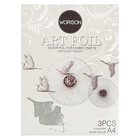 УЦЕНКА Фольга А4 3 листа серебряная для чеканки в папке 10938863