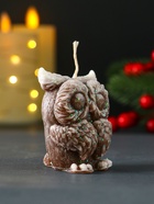 Свеча новогодняя декоративная «Филюшка», 50×65 мм, коричневый - фото 809250168